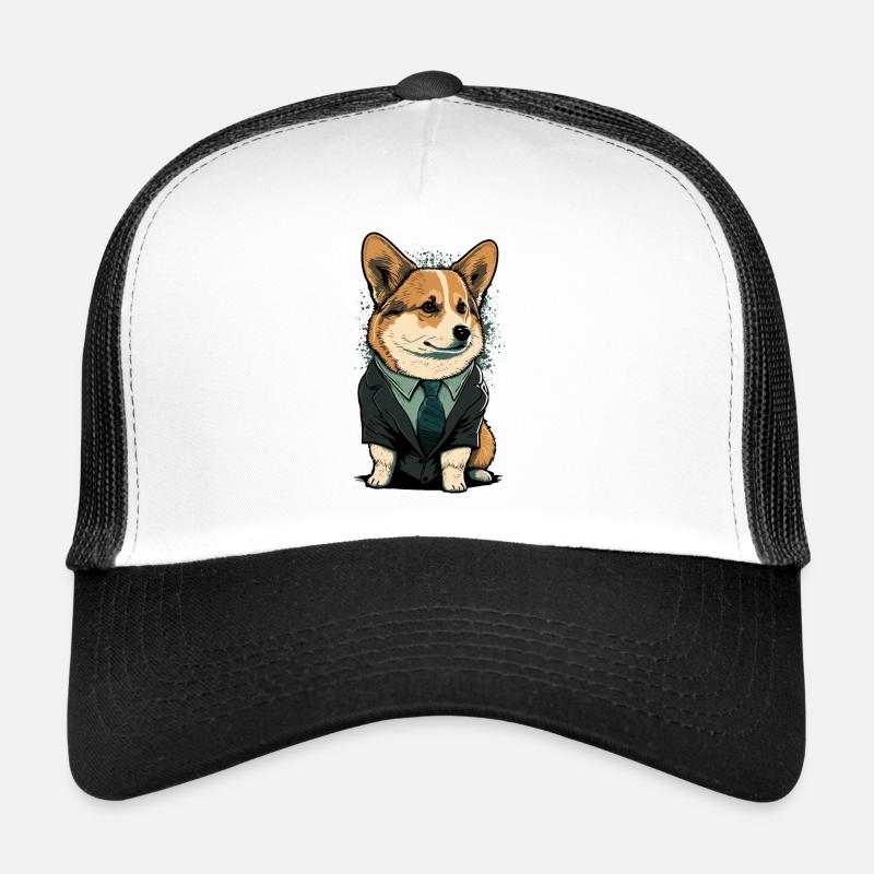 Corgi Habillé Casquette trucker 