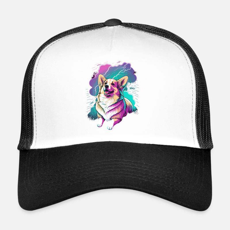 Playful Corgi Trucker Cap