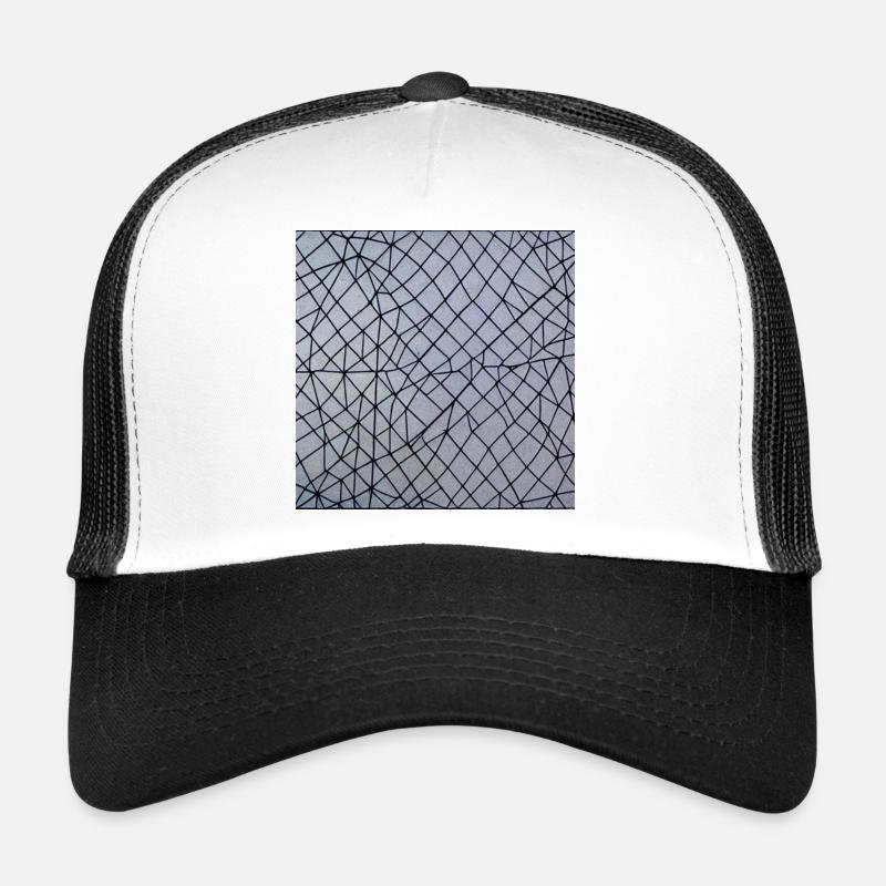 Abstrakte Kunst Gitternetz Trucker Cap