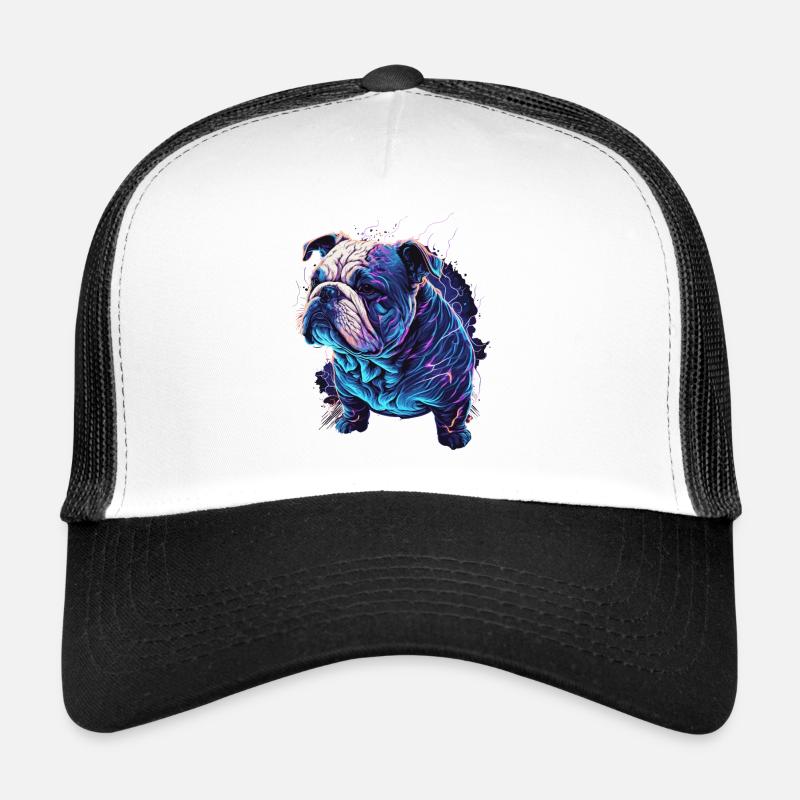 Mignon bouledogue bleu Casquette trucker 