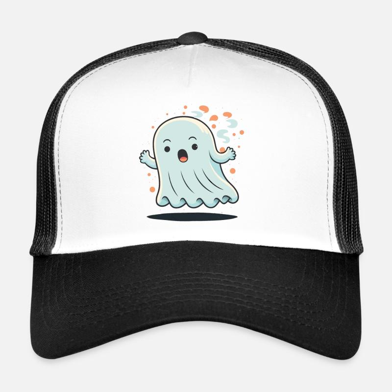 Shocked Ghost Trucker Cap