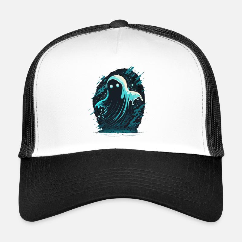 Spooky Ghost Trucker Cap