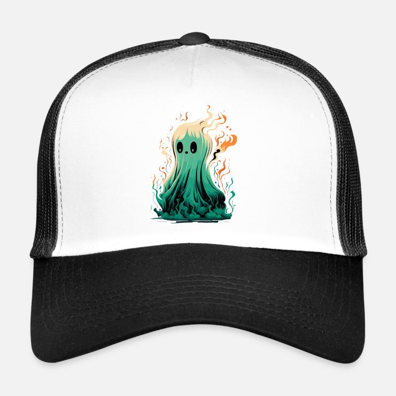 Ghost on fire Trucker Cap