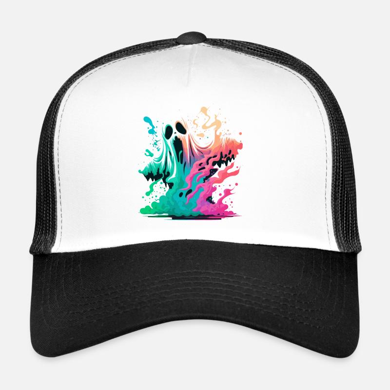 Scary Ghost Trucker Cap