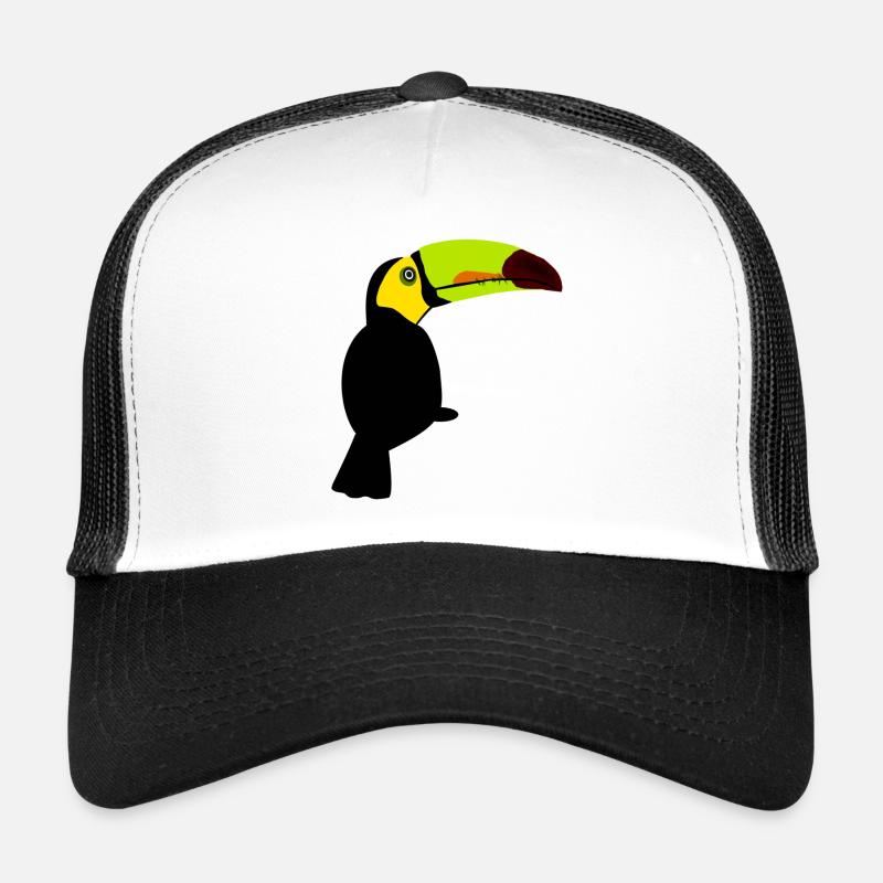 exotische outfits, Tropenvogel seitlich Trucker Cap