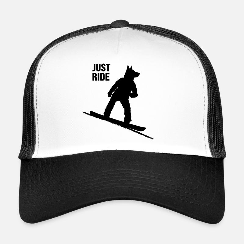 Snowboarder « Freestyle-Snowboard-Dog » Softboot Casquette trucker 
