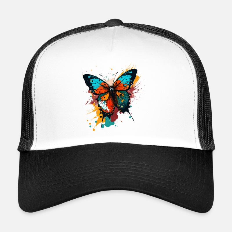 Vibrant Butterfly Trucker Cap