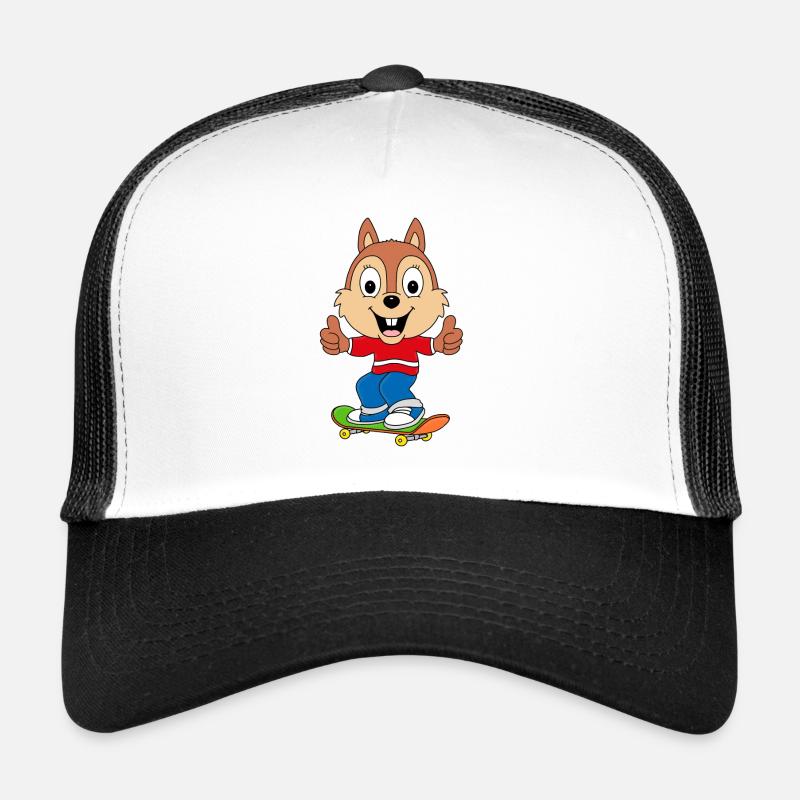 SKATEBOARD - EICHHÖRNCHEN - TIER - TIERISCH - GUT Trucker Cap
