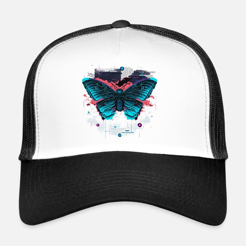 Papillon Ailes illuminées Casquette trucker 