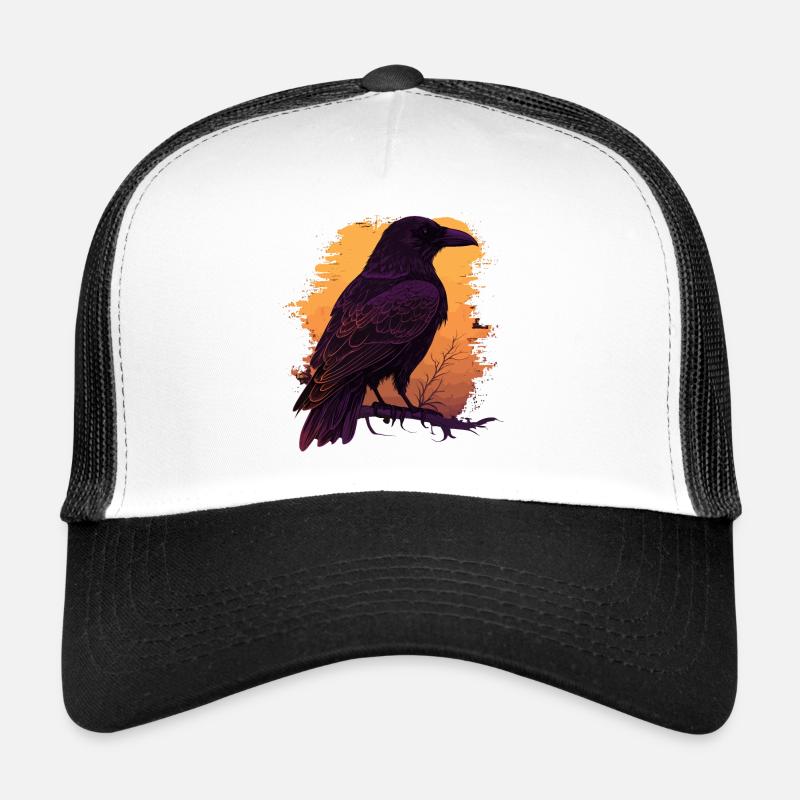 Wachsame Krähe Trucker Cap
