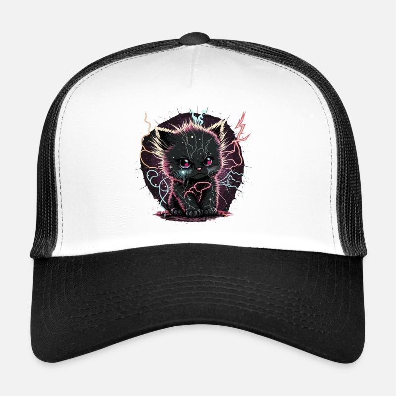 Perfectly Charge Kitten Trucker Cap