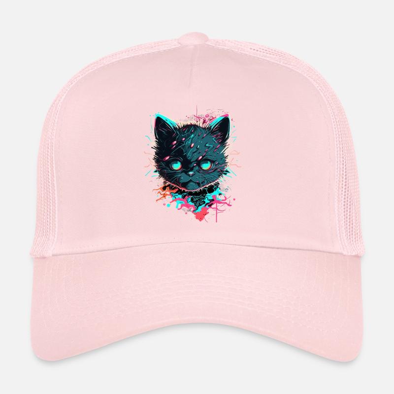 Cosmos Cat Trucker Cap