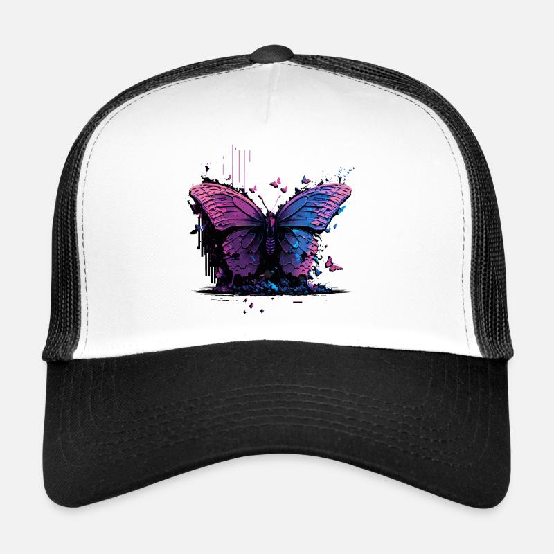 Butterfly Beauty Vaporwave Trucker Cap