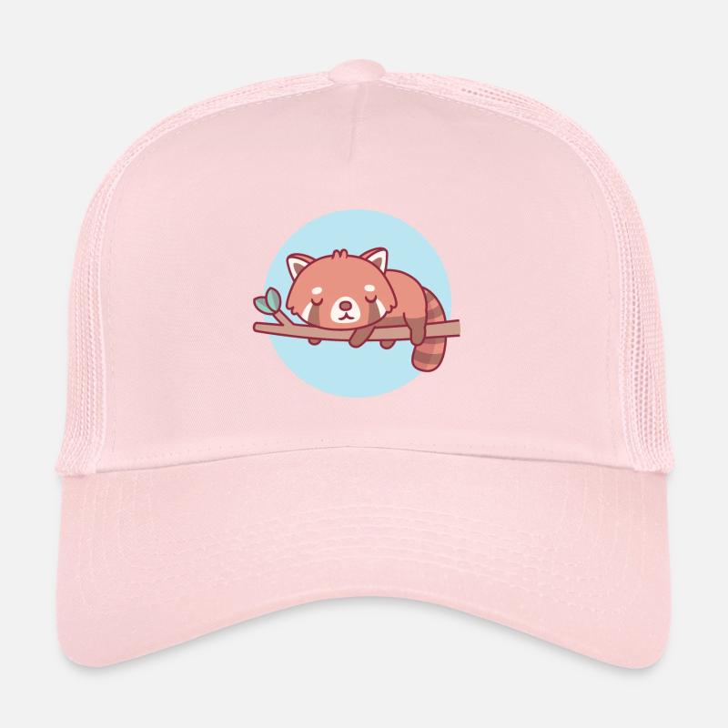 Mignon panda roux dormant sur une branche d’arbre Casquette trucker 