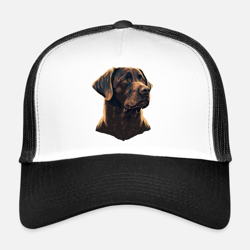 Brave Labrador Retriever Casquette trucker 