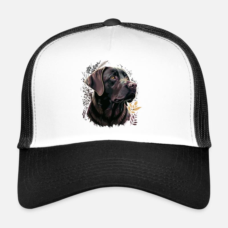 Labrador retriever violet Casquette trucker 