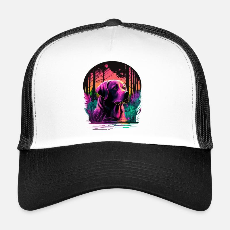 Labrador Retriever allein im Wald Trucker Cap
