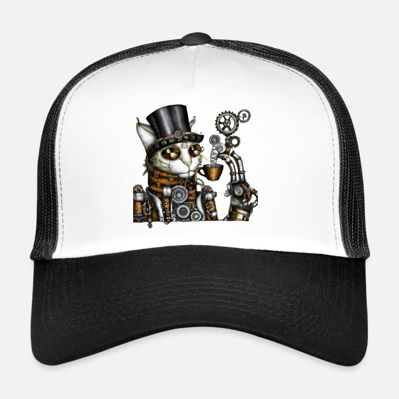 Steampunk Katze Trucker Cap