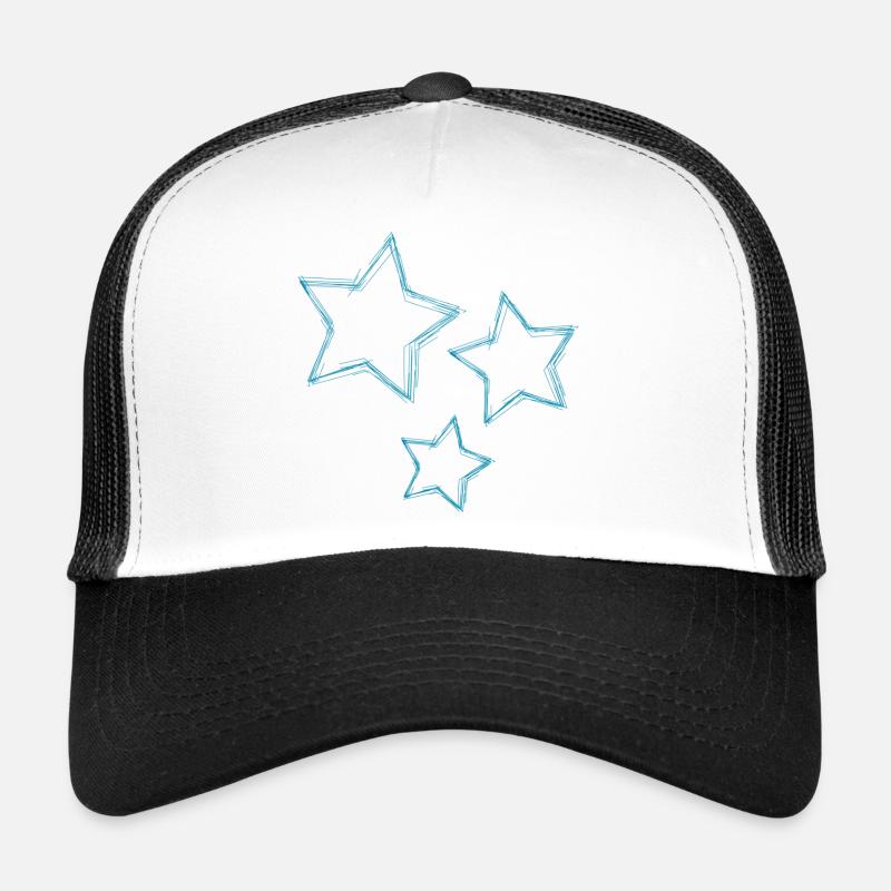 STERN. STERNE. STERN. STERNE. FEST. JAHRESTAG - Trucker Cap - Weiß/Schwarz