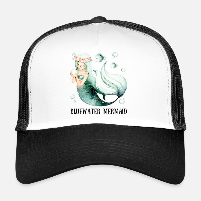 Sirène d’eau bleue Casquette trucker 