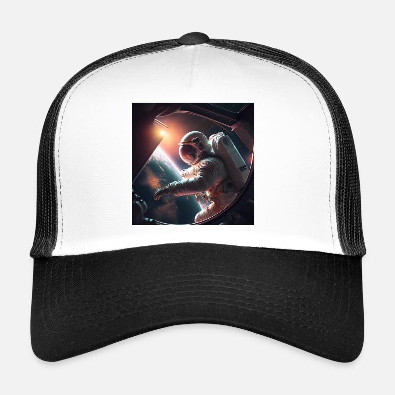 Astronaut in a perilous spacewalk - Trucker Cap - white/black