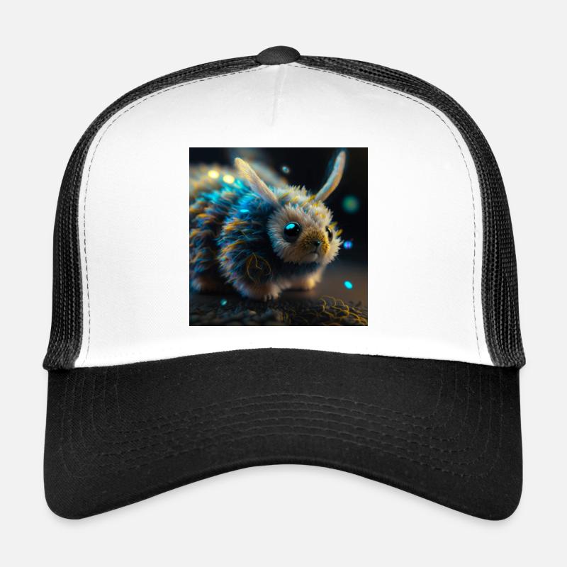 Photo macro creature 04 - Trucker Cap - white/black