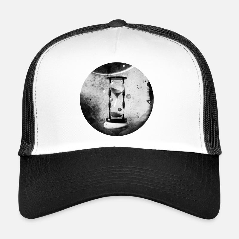 Le passage de l’espace et du temps - Casquette trucker  - blanc/noir