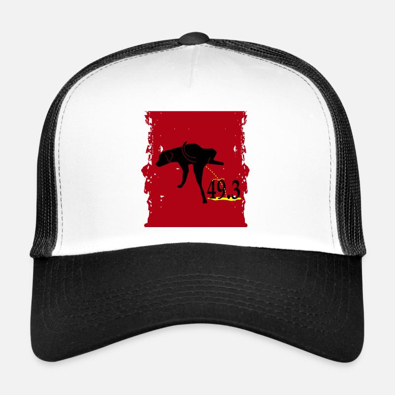 49.3 - Casquette trucker  - blanc/noir