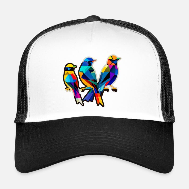 Three Little Birds - Trucker Cap - white/black
