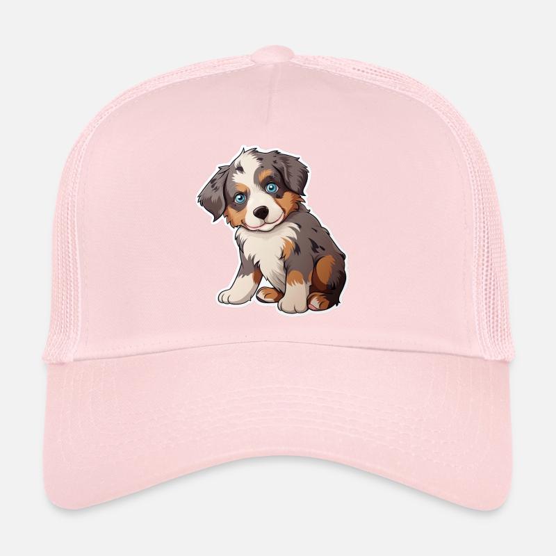Süßer Australian Shepherd Welpe Trucker Cap