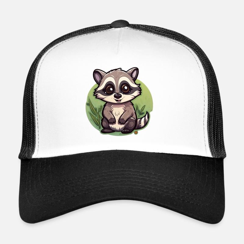 Mignon petit raton laveur Casquette trucker 