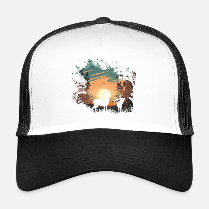 Wildnis - Trucker Cap - Weiß/Schwarz