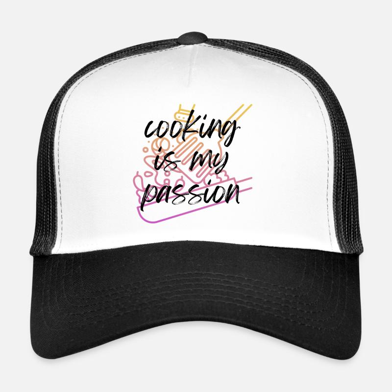 Cooking is my passion! - Trucker Cap - white/black