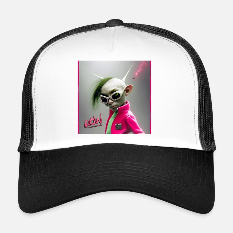 Punk Alien Neon Jacket - Punky alien 01 Casquette trucker 