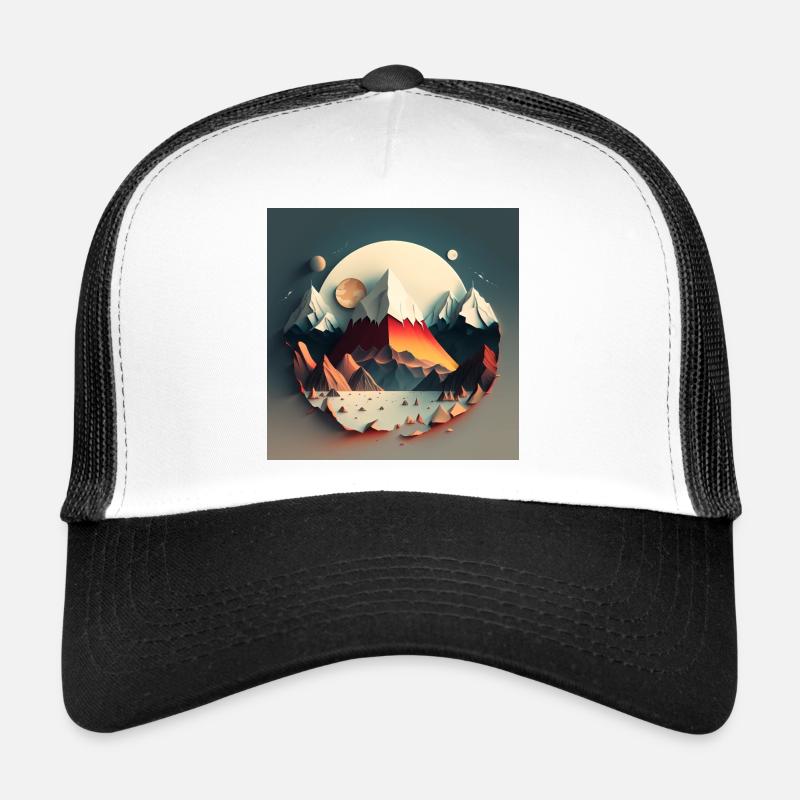 SURREAL - Trucker Cap - white/black