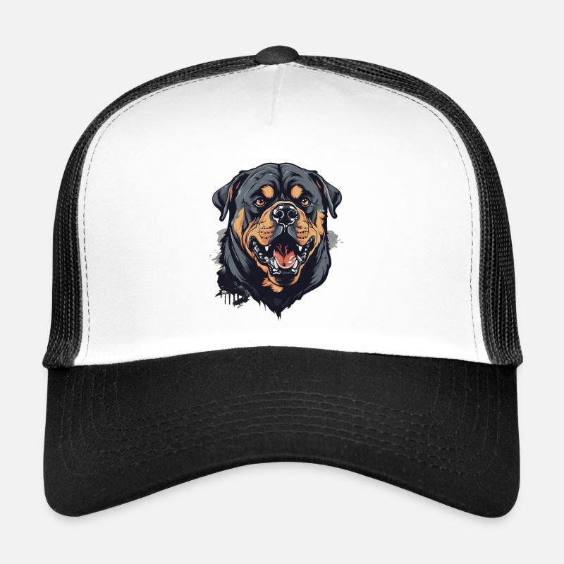 Rottweiler - Trucker Cap - Weiß/Schwarz