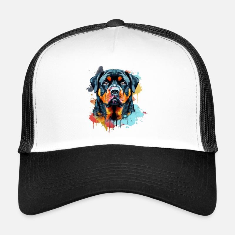 Rottweiler - Trucker Cap - Weiß/Schwarz