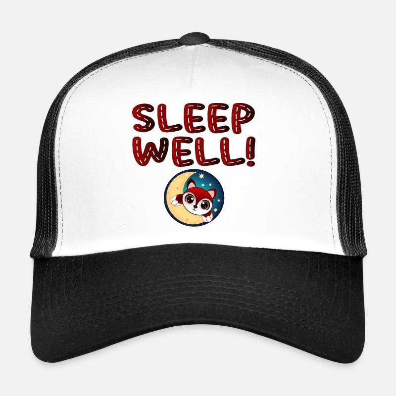Bien dormir - Dormir FOX à la Lune - Animal Casquette trucker 
