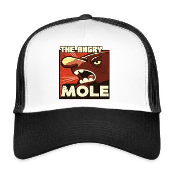 The Angry Mole - Trucker Cap - Weiß/Schwarz - Vorne