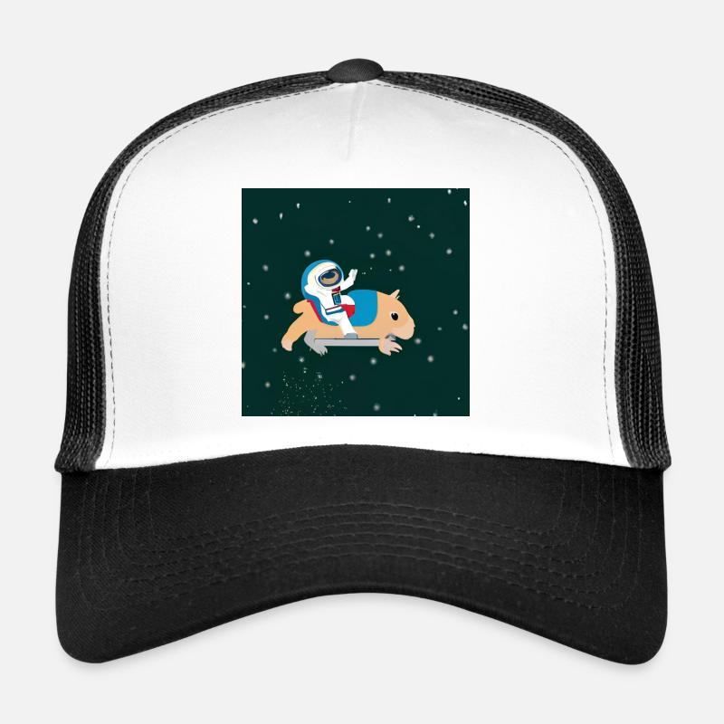 Astronaut on a space capybara Trucker Cap