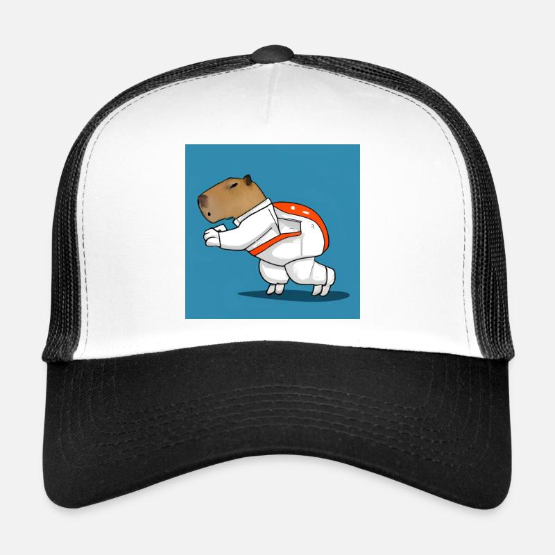 Capybara-Astronaut Trucker Cap