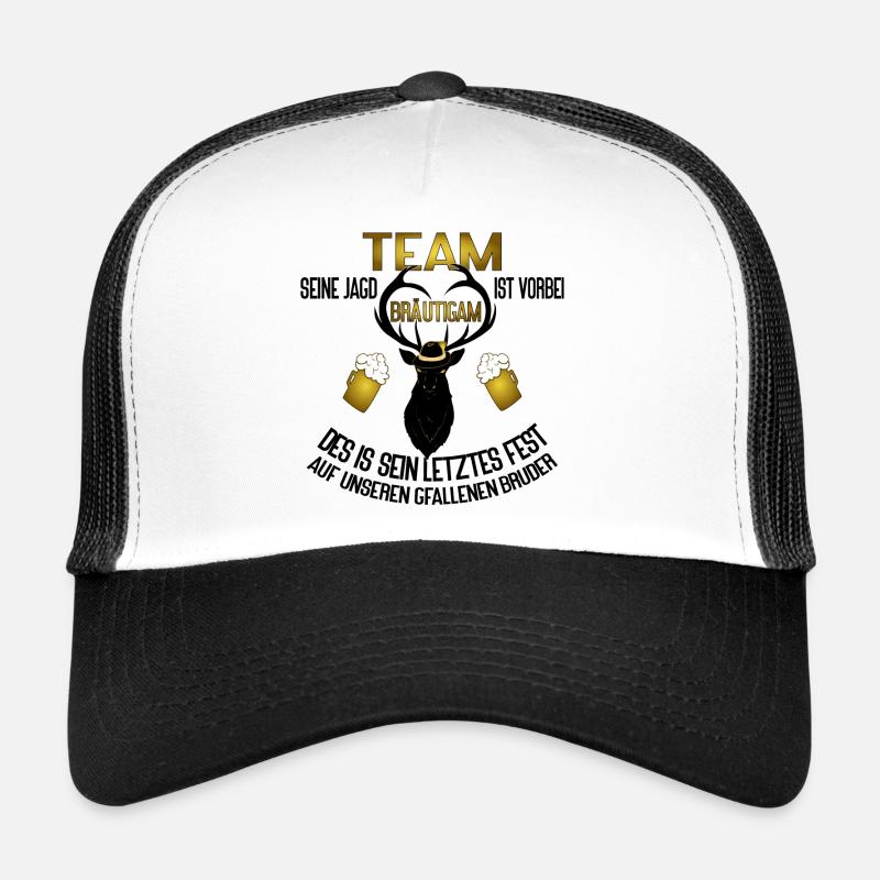 Team Bräutigam JGA Hirsch Jagd Humor Trucker Cap