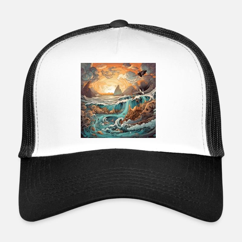 Sky and Sea Trucker Cap