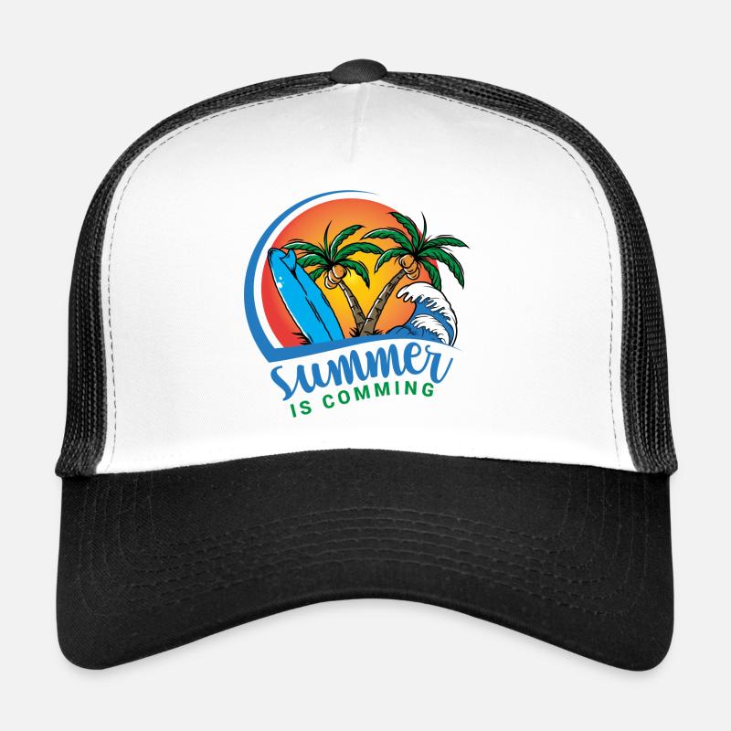 summer is coming - Trucker Cap - white/black