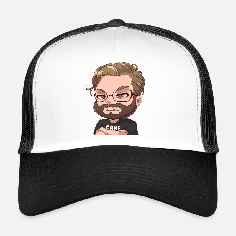 Genervter Manny - Trucker Cap - Weiß/Schwarz