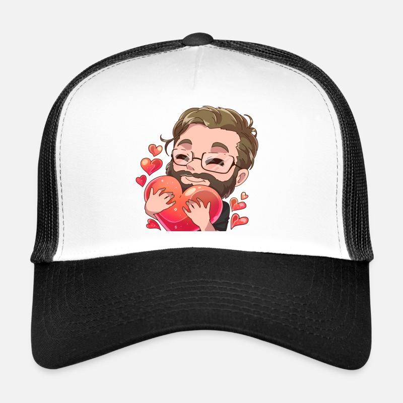 Heart Manny - Trucker Cap - white/black