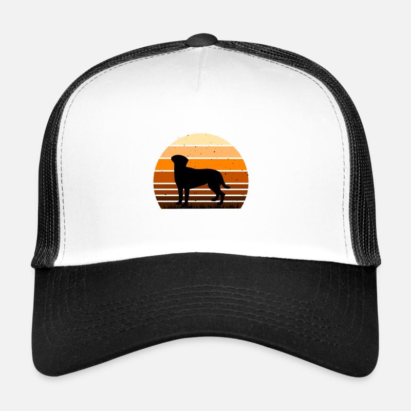 Akbash Dog Lover Silhouette Vintage Sunset Casquette trucker 