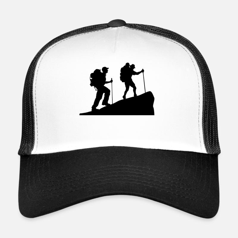 Naturerlebnis Wanderwege Wandern Klettern Wanderer - Trucker Cap - Weiß/Schwarz