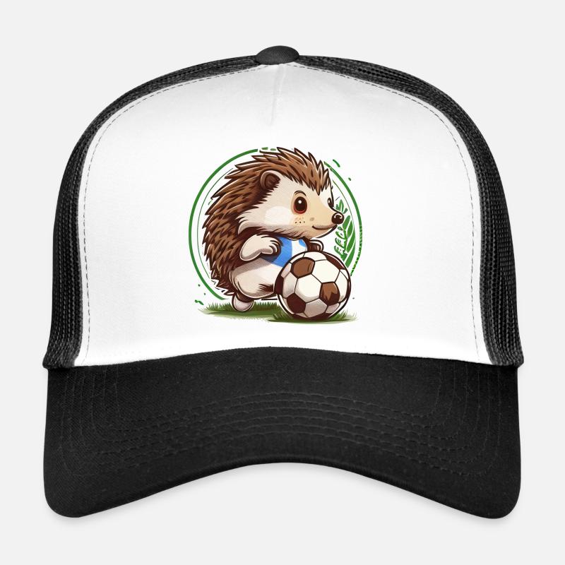 Igel Fußball - Trucker Cap - Weiß/Schwarz