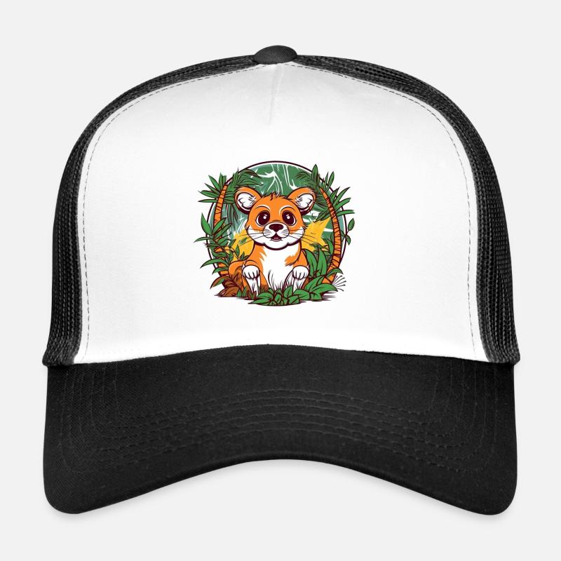 Süßer Dschungel-Kätzchenillustration Trucker Cap